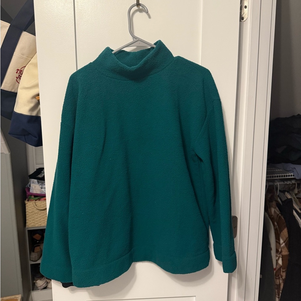 LOFT Teal Cowl Neck Sweater